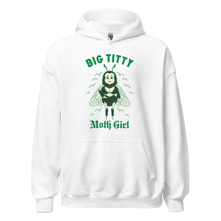 Big Titty Moth Girl Hoodie - Orbital Clothing