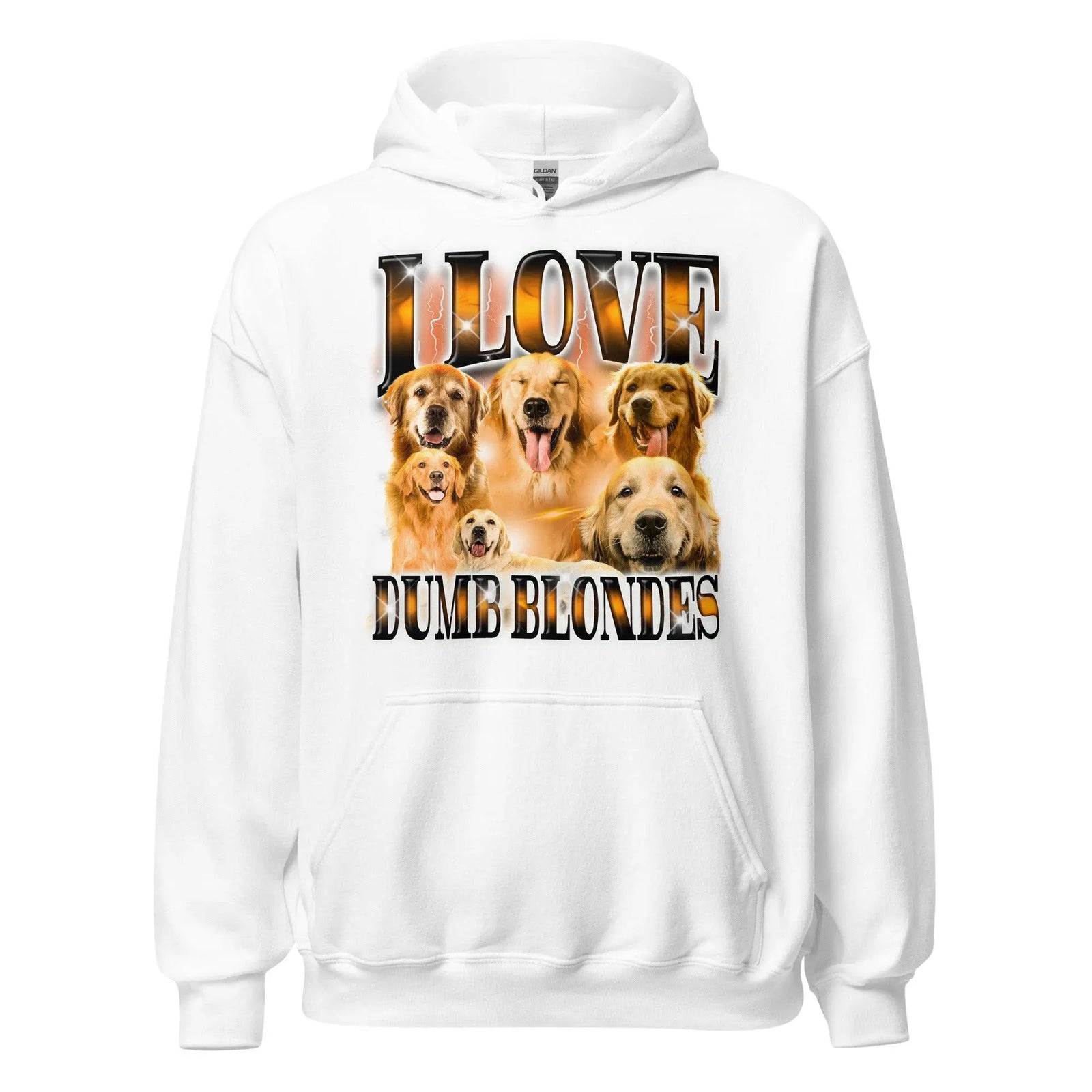 I Love Dumb Blondes Hoodie - Orbital Clothing