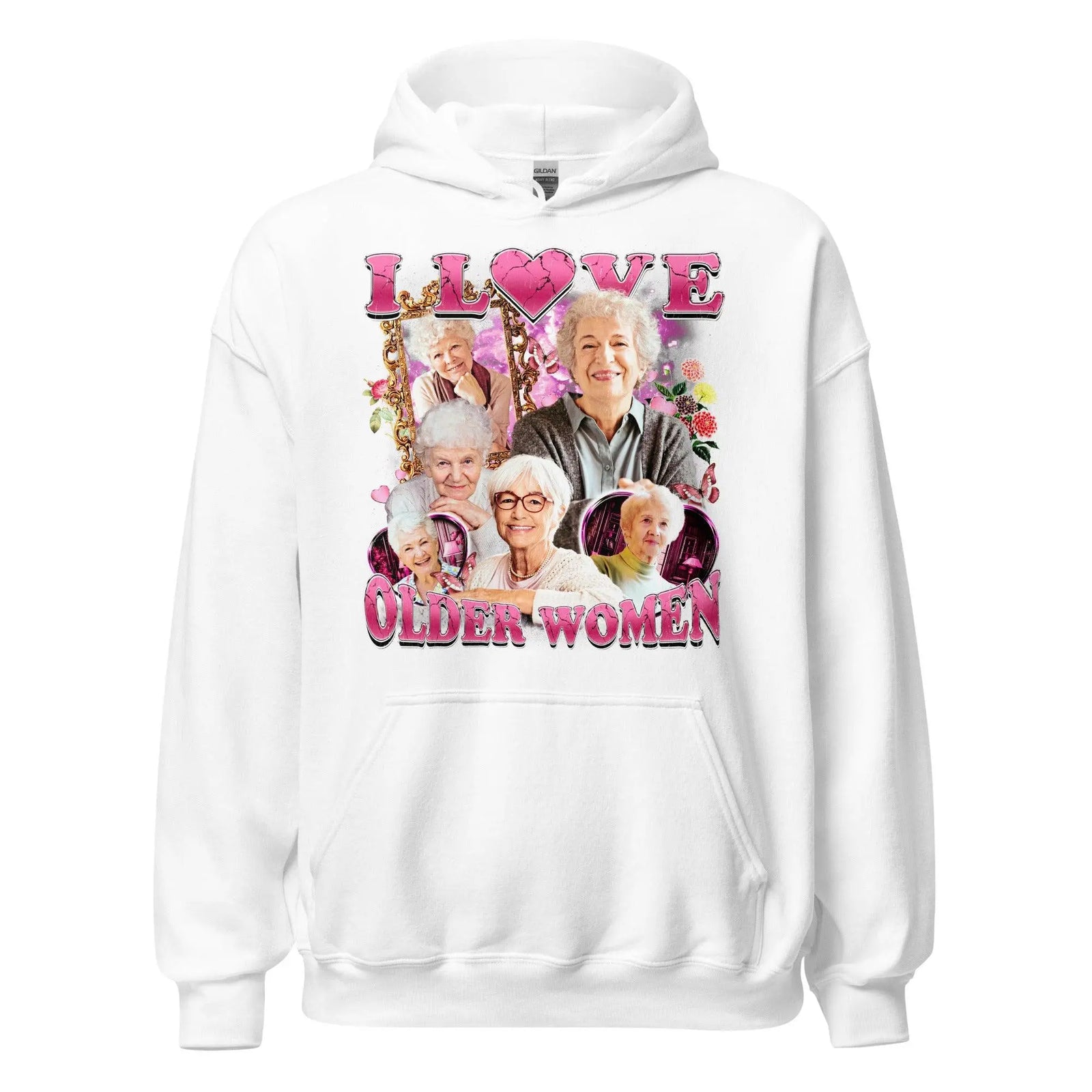 I love Older Women Hoodie - Orbital Clothing