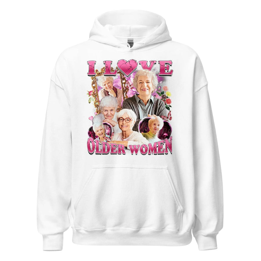 I love Older Women Hoodie - Orbital Clothing