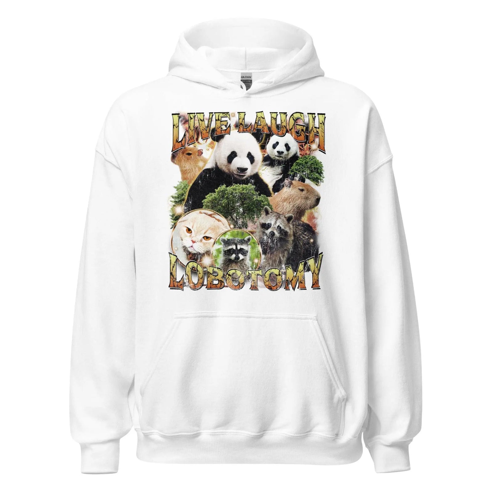 Live Laugh Lobotomy Vintage Design Hoodie - Orbital Clothing