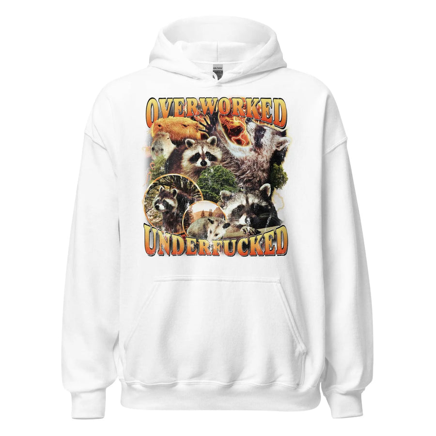 Overworked Underfucked Hoodie - Orbital Clothing