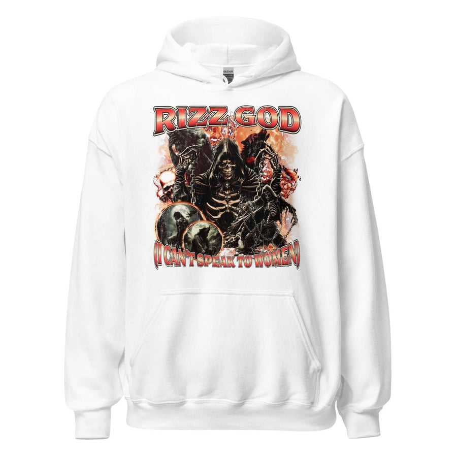 Rizz God (I can't speak to women) Hoodie - Orbital Clothing