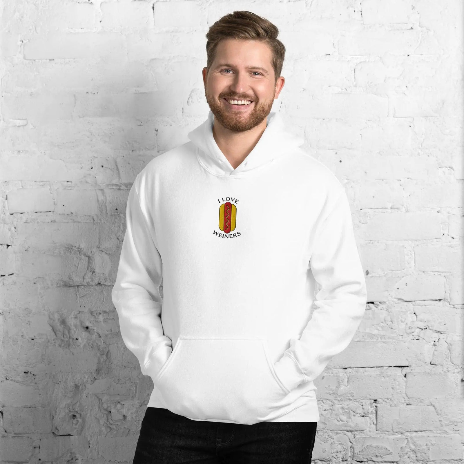 I Love Weiners (hotdogs) Hoodie - Orbital Clothing