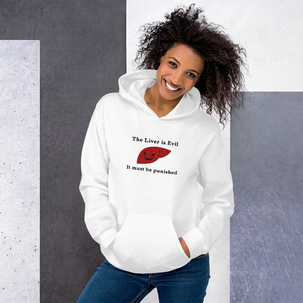 The Liver is Evil and Must be Punished (embroidered) Hoodie Orbital Clothing