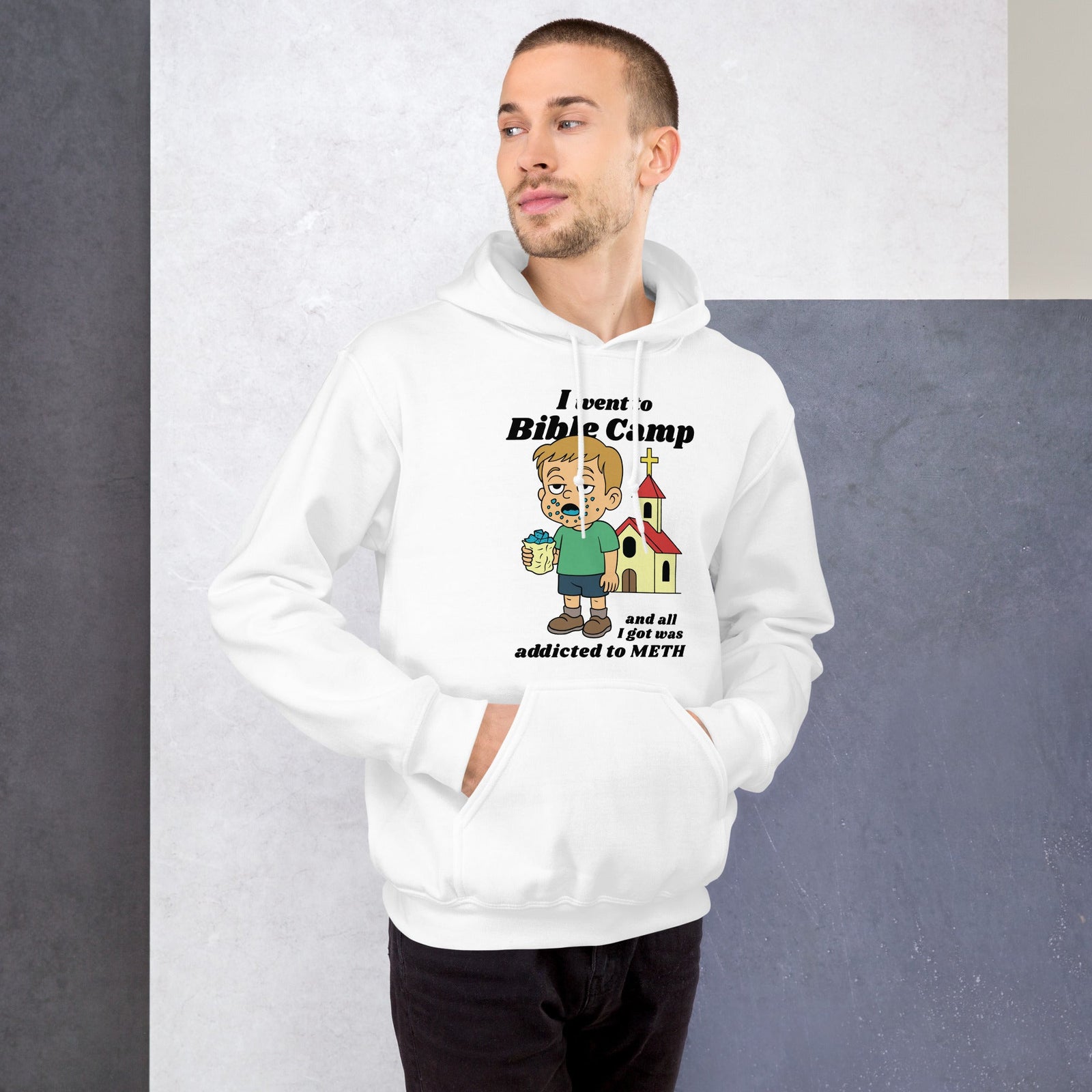 I went to Bible Camp and all I got was addicted to Meth Hoodie Orbital Clothing