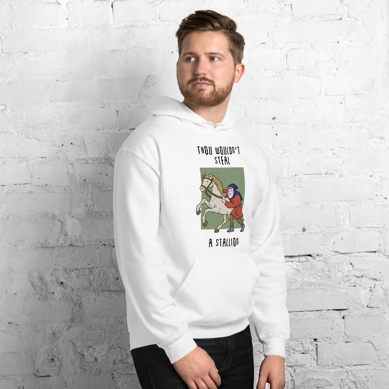Thou wouldn't steal a stallion Hoodie Orbital Clothing