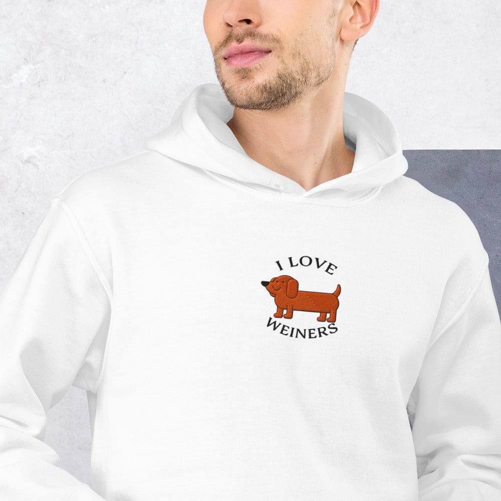 I Love Weiners (sausage dogs) Hoodie
