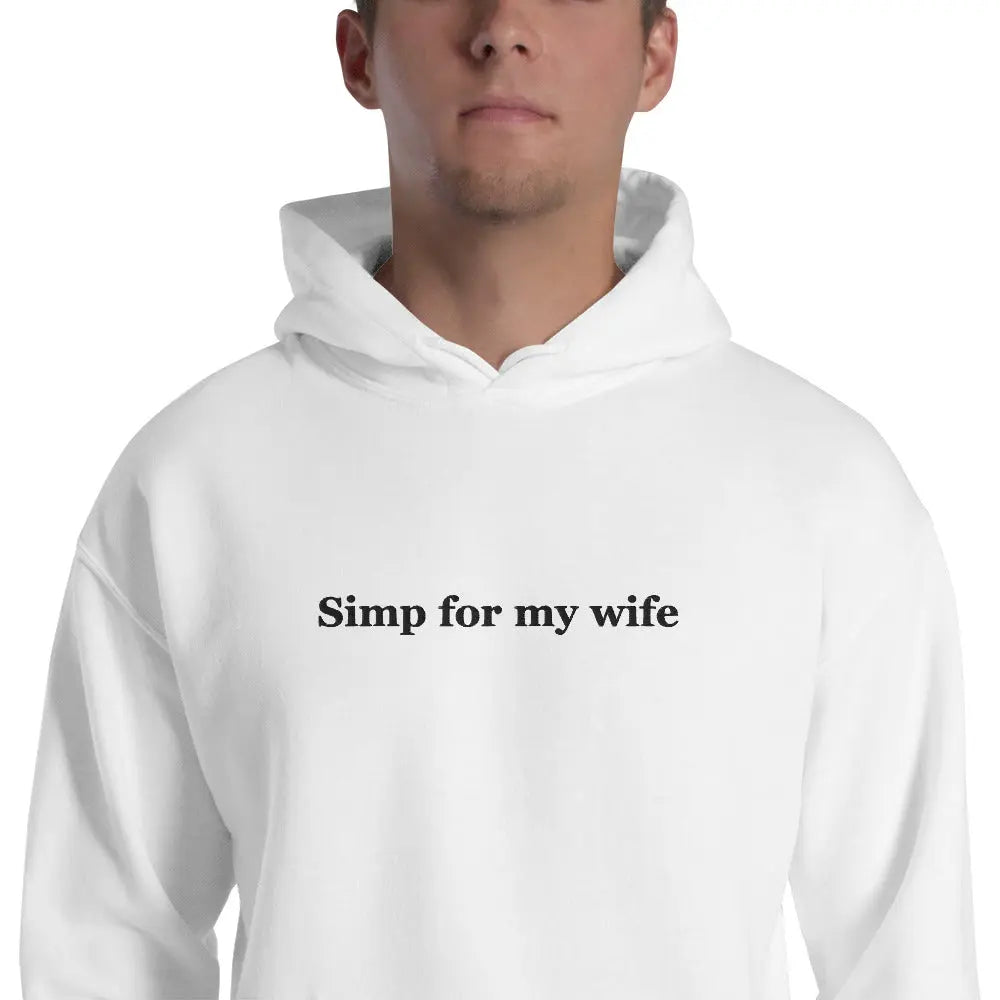 Simp for my wife (embroidered) Hoodie Orbital Clothing