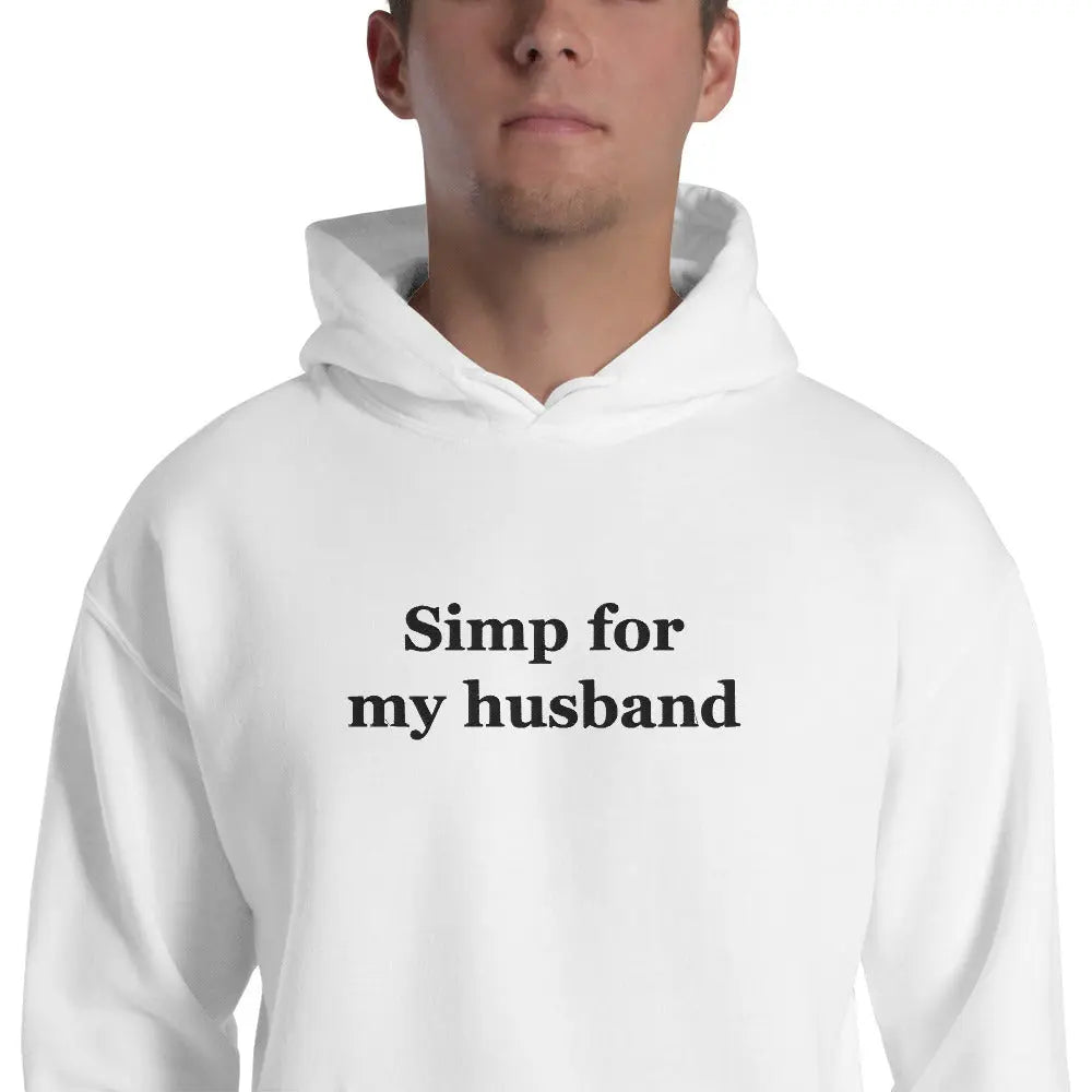 Simp for my husband (embroidered) Hoodie Orbital Clothing