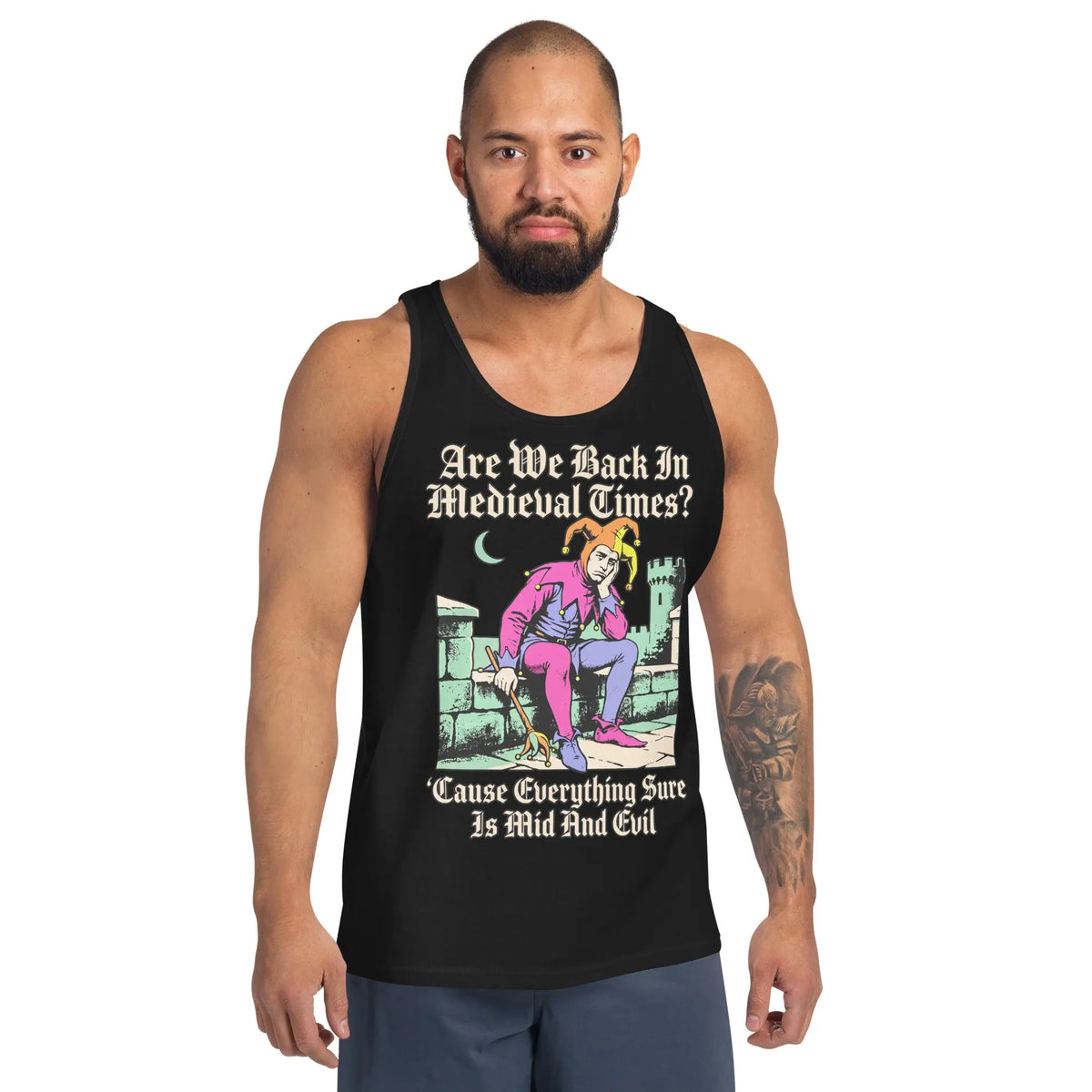 Mid And Evil (Are We Back In Medieval Times?) Tank Top Orbital Clothing