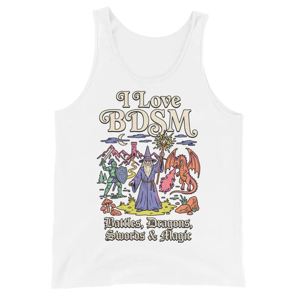 I Love BDSM (Battles, Dragons, Swords & Magic) Tank Top Orbital Clothing