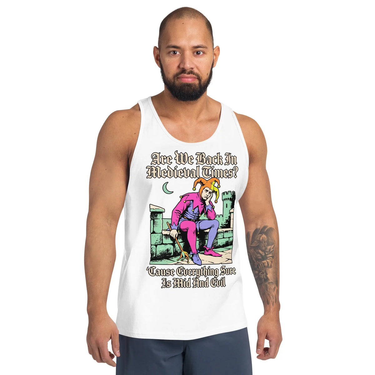 Mid And Evil (Are We Back In Medieval Times?) Tank Top Orbital Clothing
