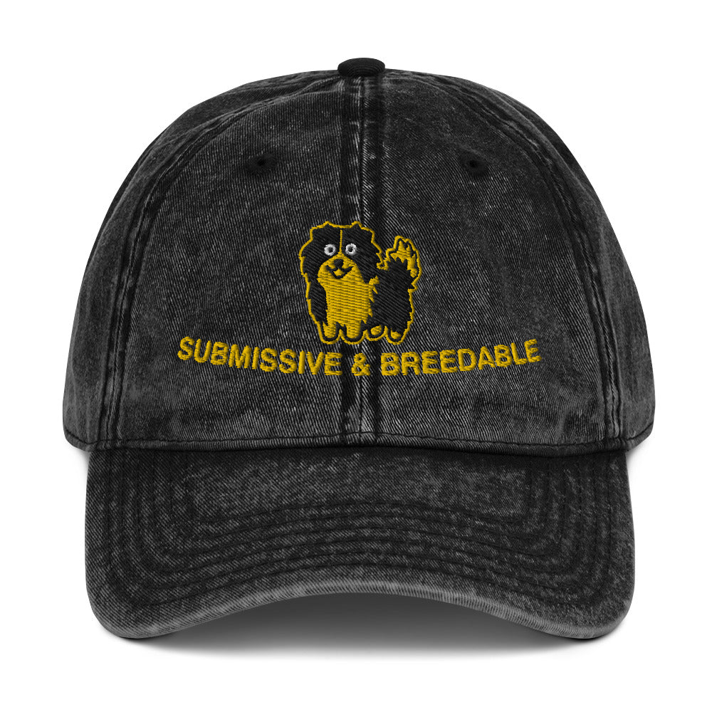 Submissive & Breedable Vintage Cotton Twill Cap