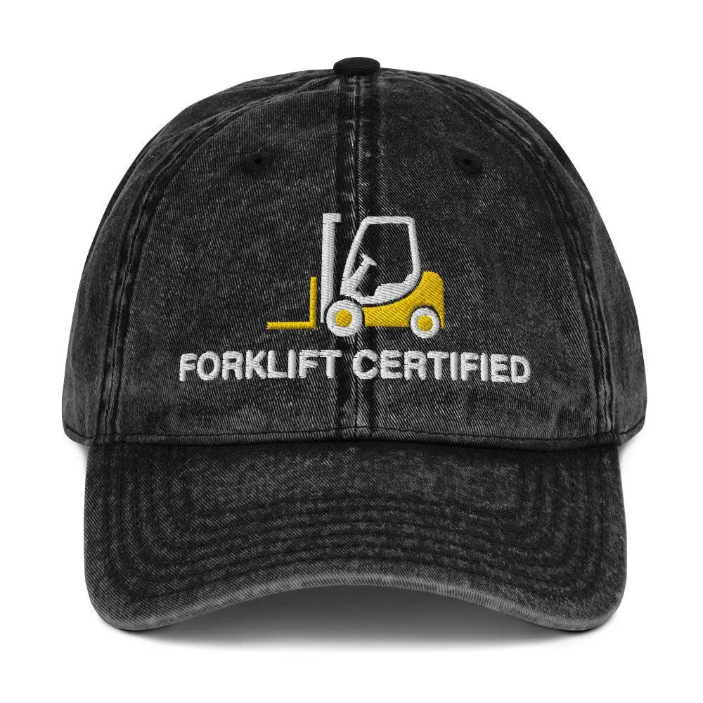 Forklift Certified Vintage Cotton Twill Cap - Orbital Clothing