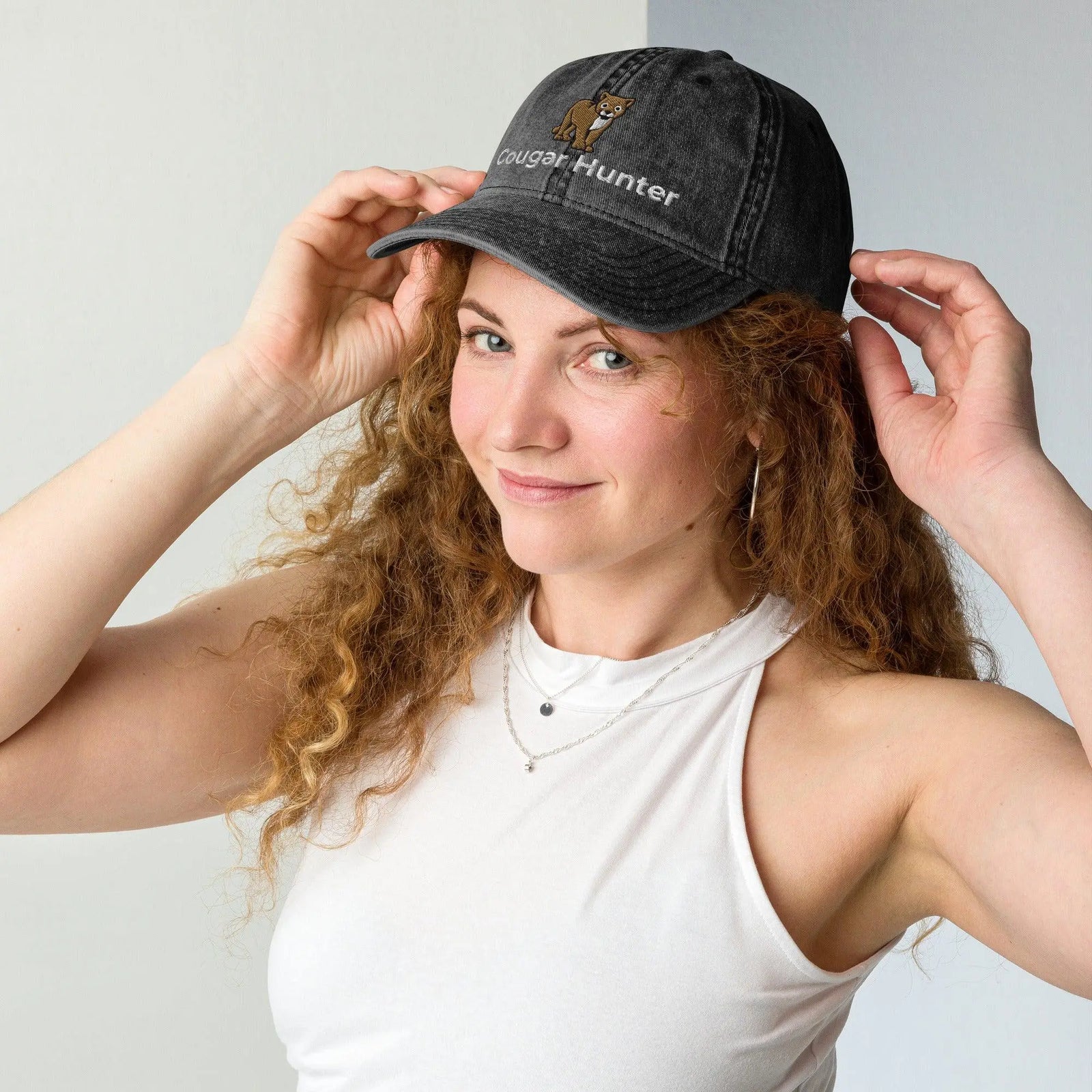 Cougar Hunter Vintage Cotton Twill Cap - Orbital Clothing