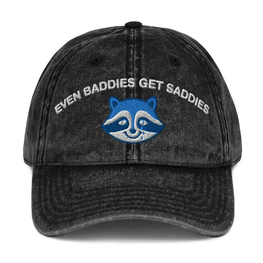 Even Baddies Get Saddies Vintage Cotton Twill Cap - Orbital Clothing