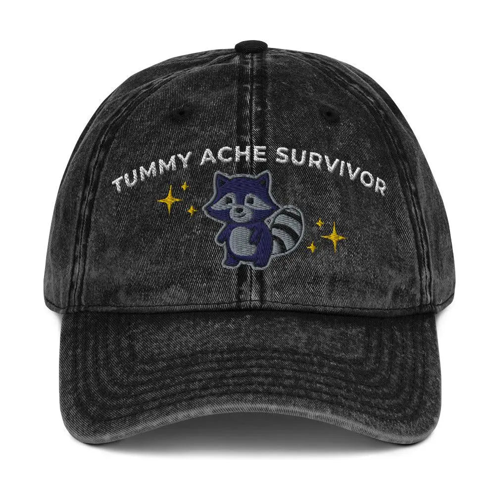 Tummy Ache Survivor Vintage Cotton Twill Cap - Orbital Clothing