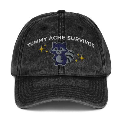 Tummy Ache Survivor Vintage Cotton Twill Cap - Orbital Clothing