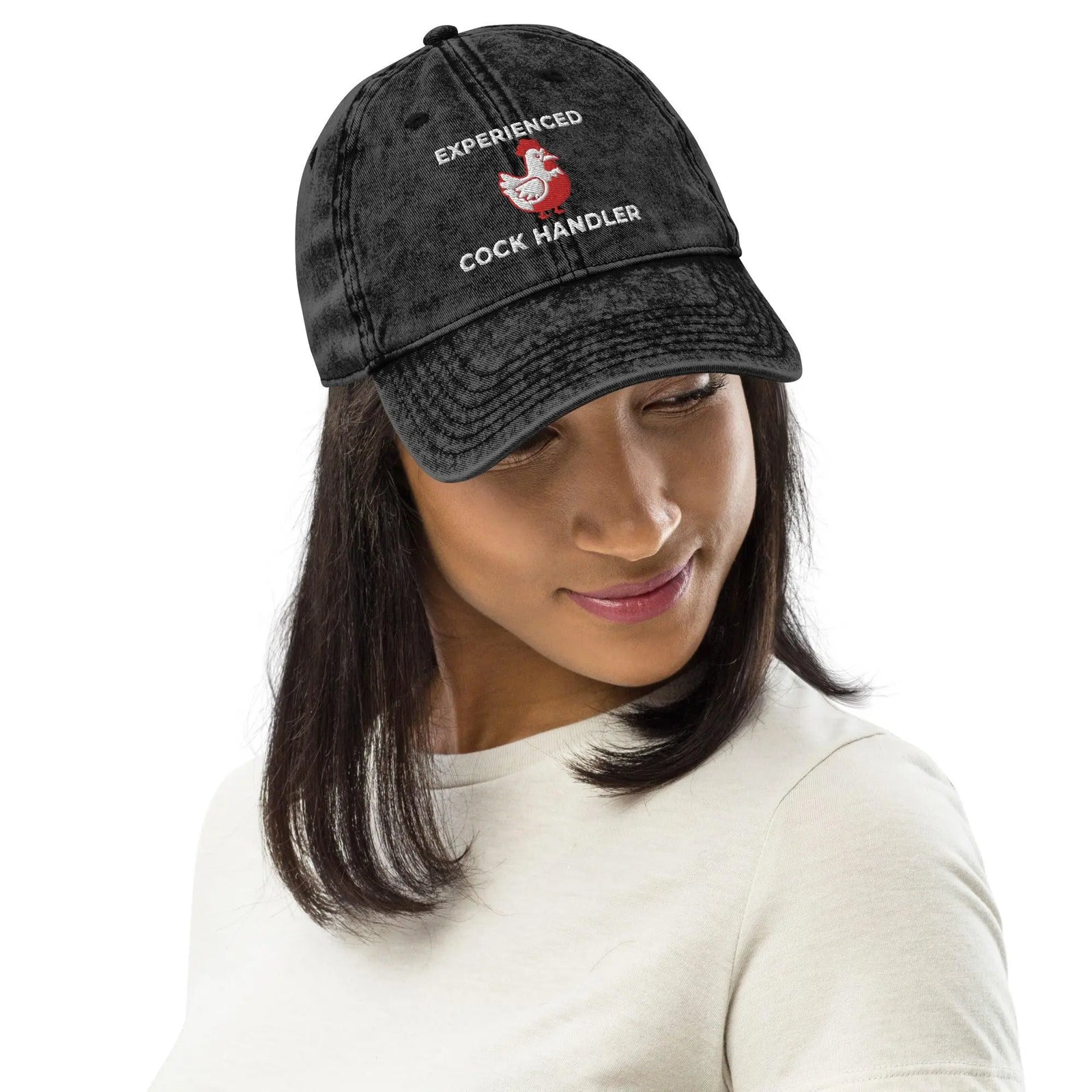 Experienced Cock Handler Vintage Cotton Twill Cap - Orbital Clothing