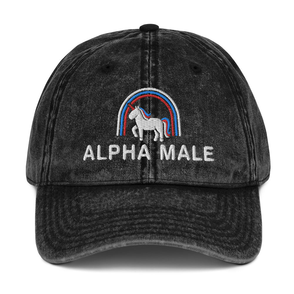 Alpha Male Vintage Cotton Twill Cap