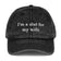 I'm a slut for my wife Vintage Cotton Twill Cap