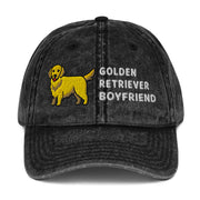 Golden Retriever Boyfriend Vintage Cotton Twill Cap