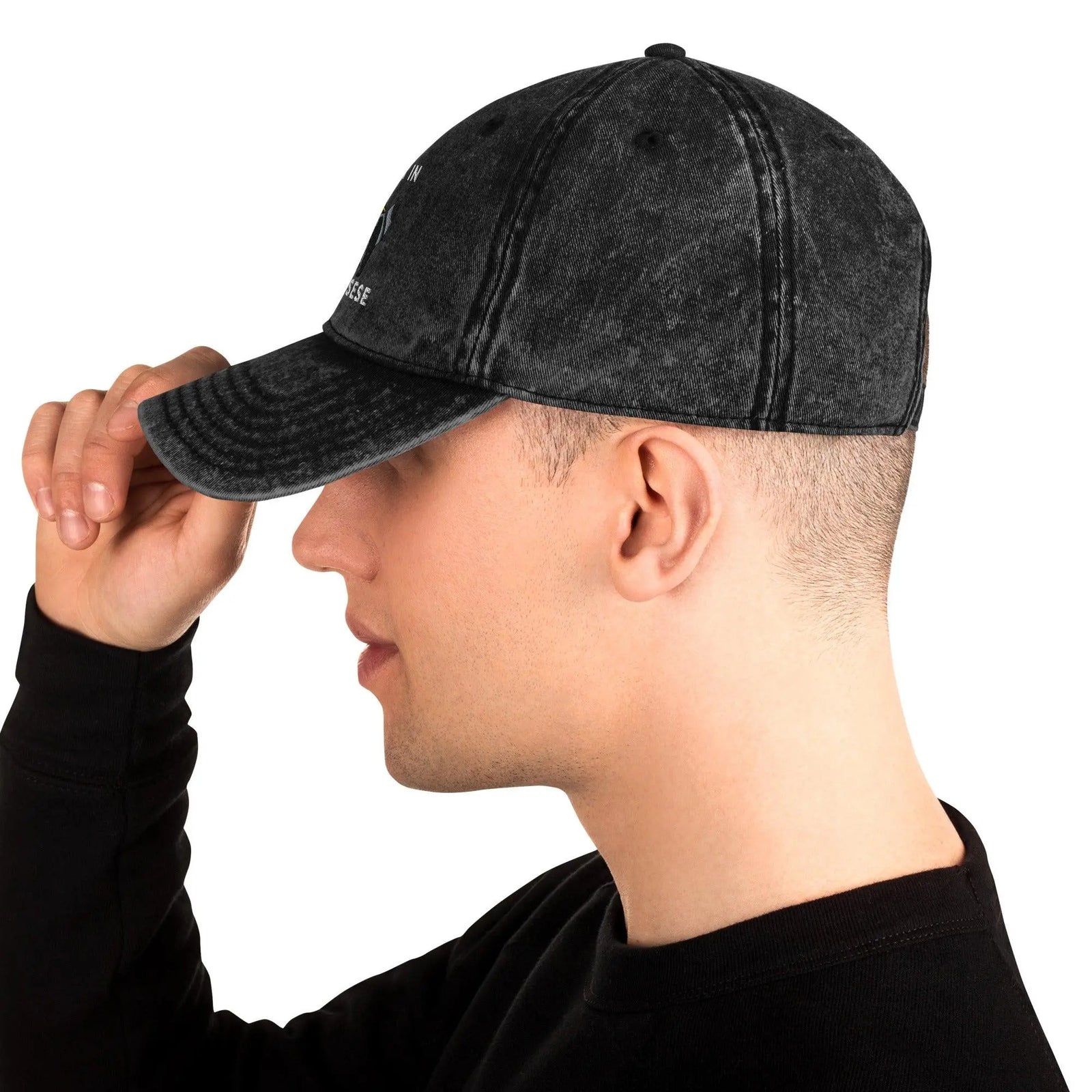 Fluent in Yapensese Vintage Cotton Twill Cap - Orbital Clothing