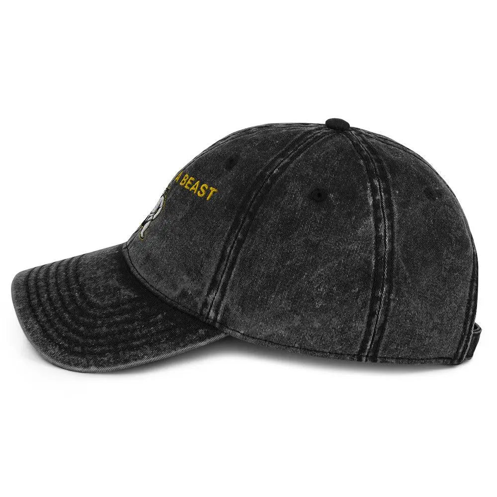 Morbidly a Beast Vintage Cotton Twill Cap - Orbital Clothing