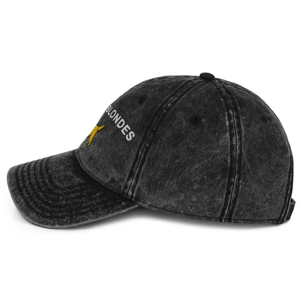 I heart Dumb Blondes Vintage Cotton Twill Cap - Orbital Clothing
