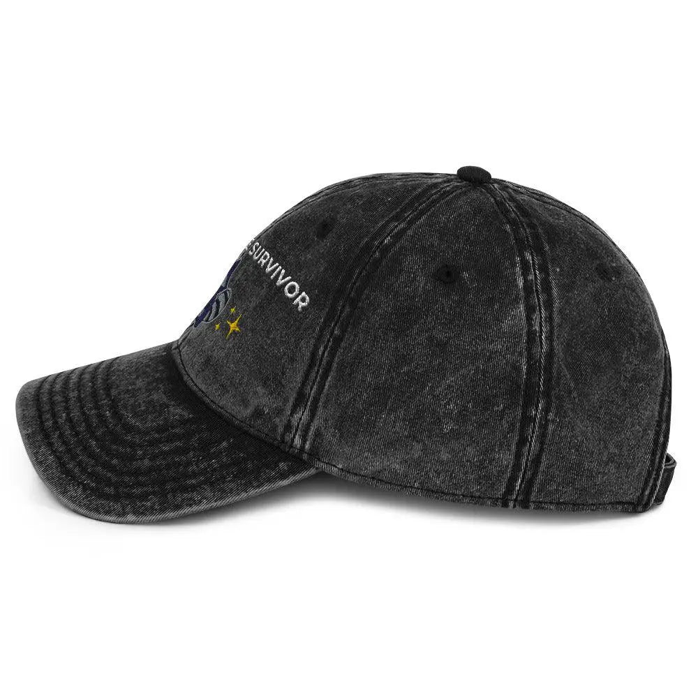 Tummy Ache Survivor Vintage Cotton Twill Cap - Orbital Clothing