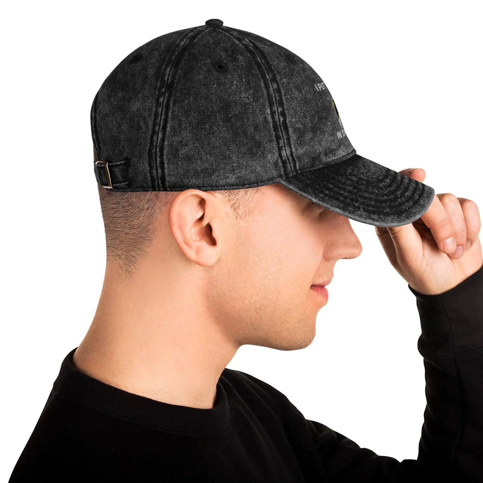 I Put the Sexy in Dyselexia Vintage Cotton Twill Cap - Orbital Clothing