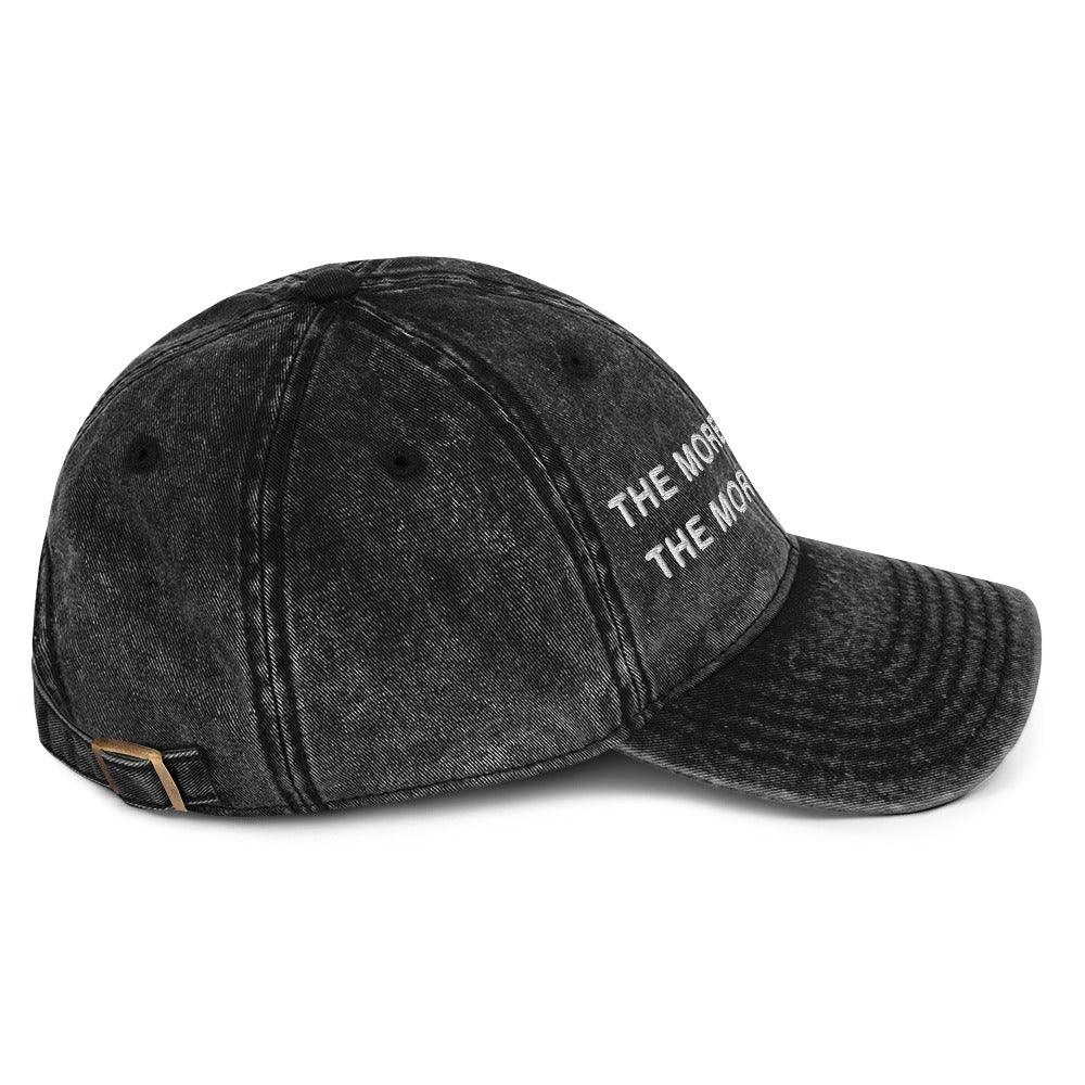 The More Hair I Lose The More Head I Get Vintage Cotton Twill Cap - Orbital Clothing
