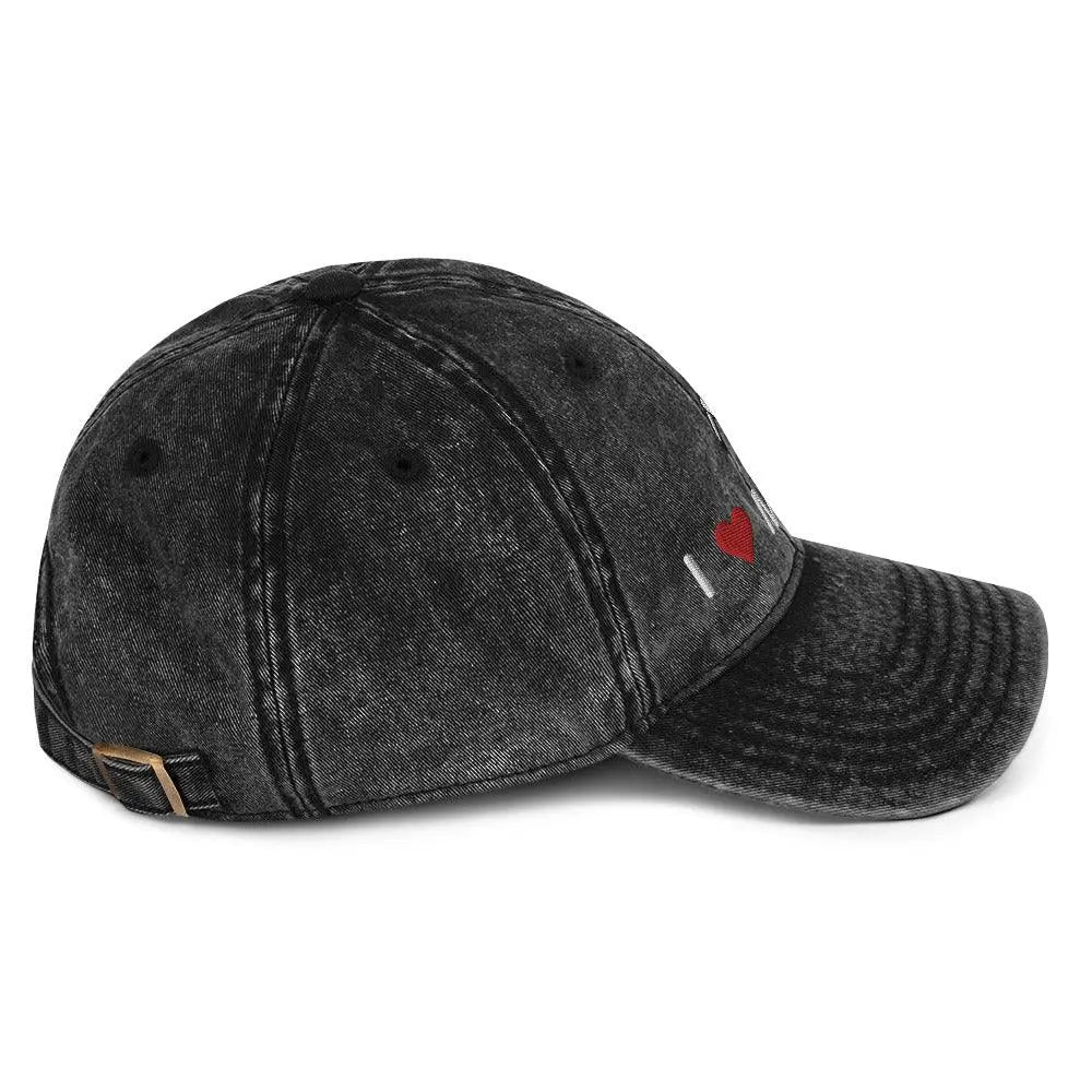 I heart Miners Vintage Cotton Twill Cap - Orbital Clothing
