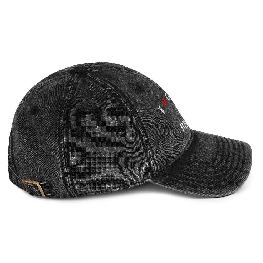 I Heart Garlic Bread Vintage Cotton Twill Cap - Orbital Clothing