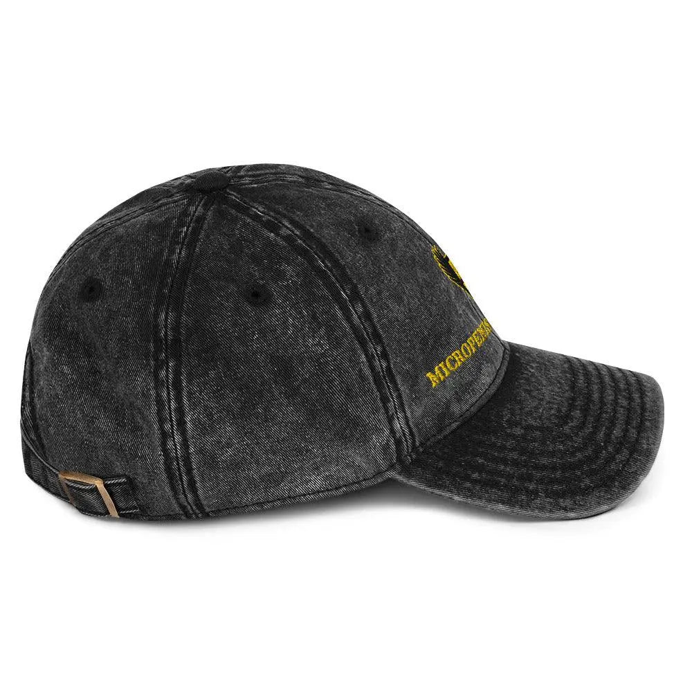 Micropenis Club President Vintage Cotton Twill Cap - Orbital Clothing