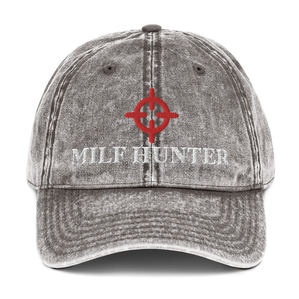 Milf Hunter Vintage Cotton Twill Cap