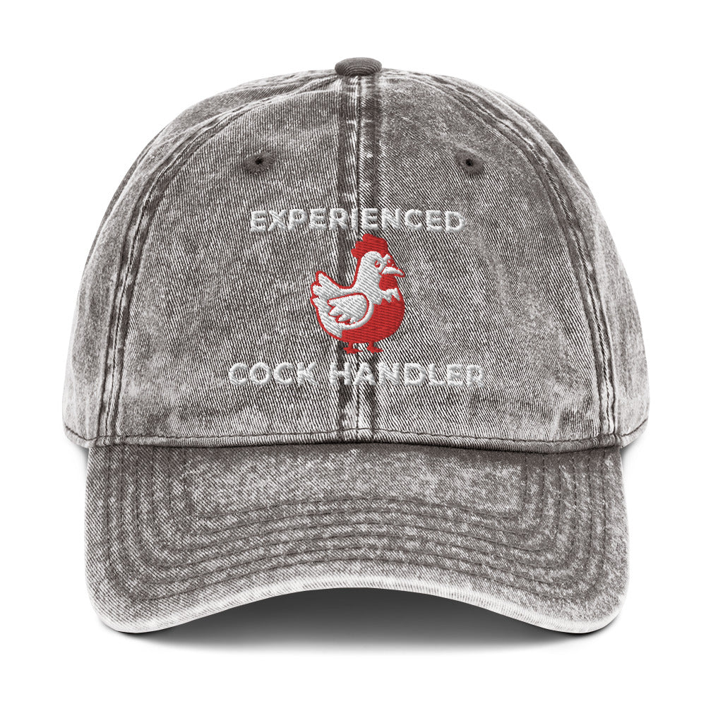 Experienced Cock Handler Vintage Cotton Twill Cap