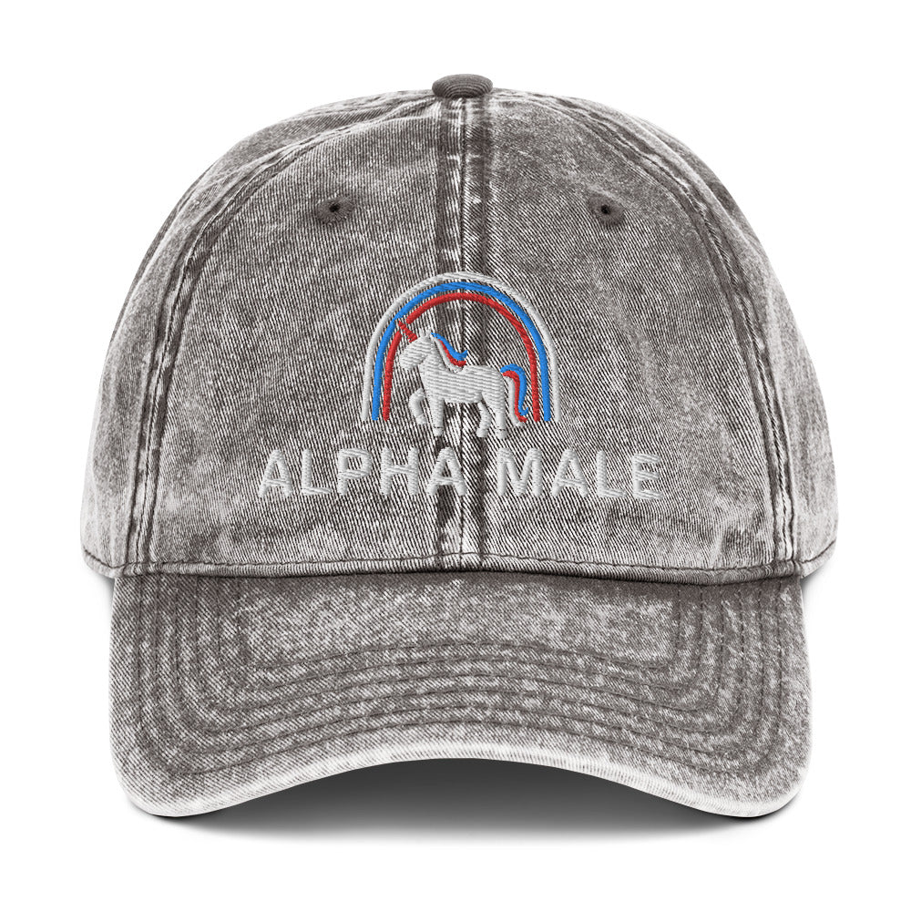 Alpha Male Vintage Cotton Twill Cap