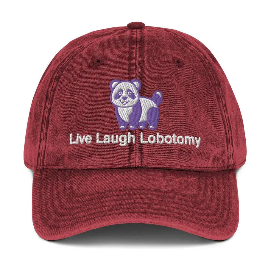 Live Laugh Lobotomy Vintage Cotton Twill Cap - Orbital Clothing