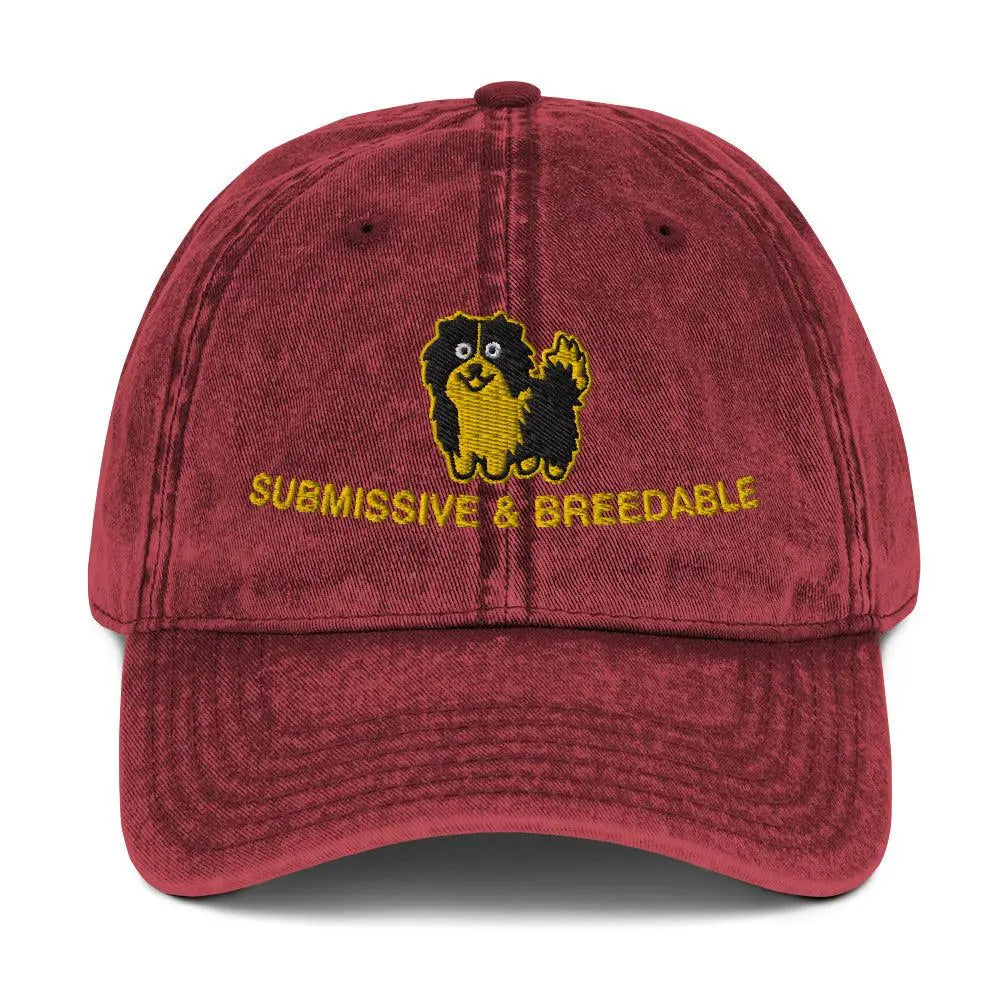 Submissive & Breedable Vintage Cotton Twill Cap - Orbital Clothing