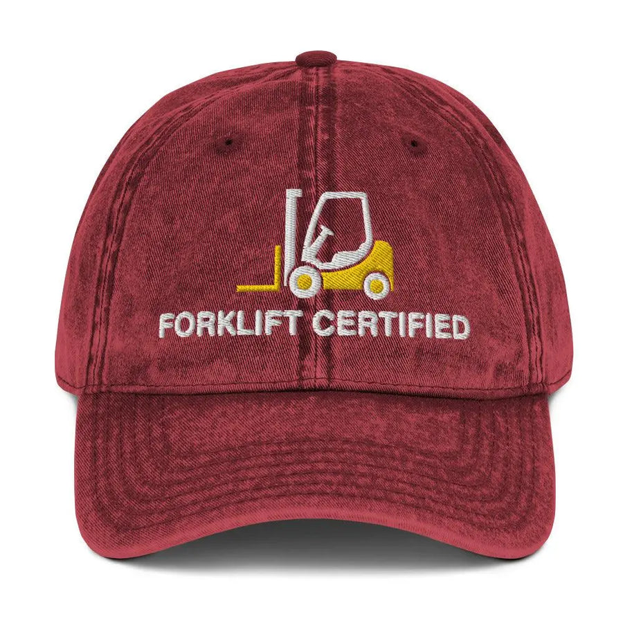 Forklift Certified Vintage Cotton Twill Cap - Orbital Clothing