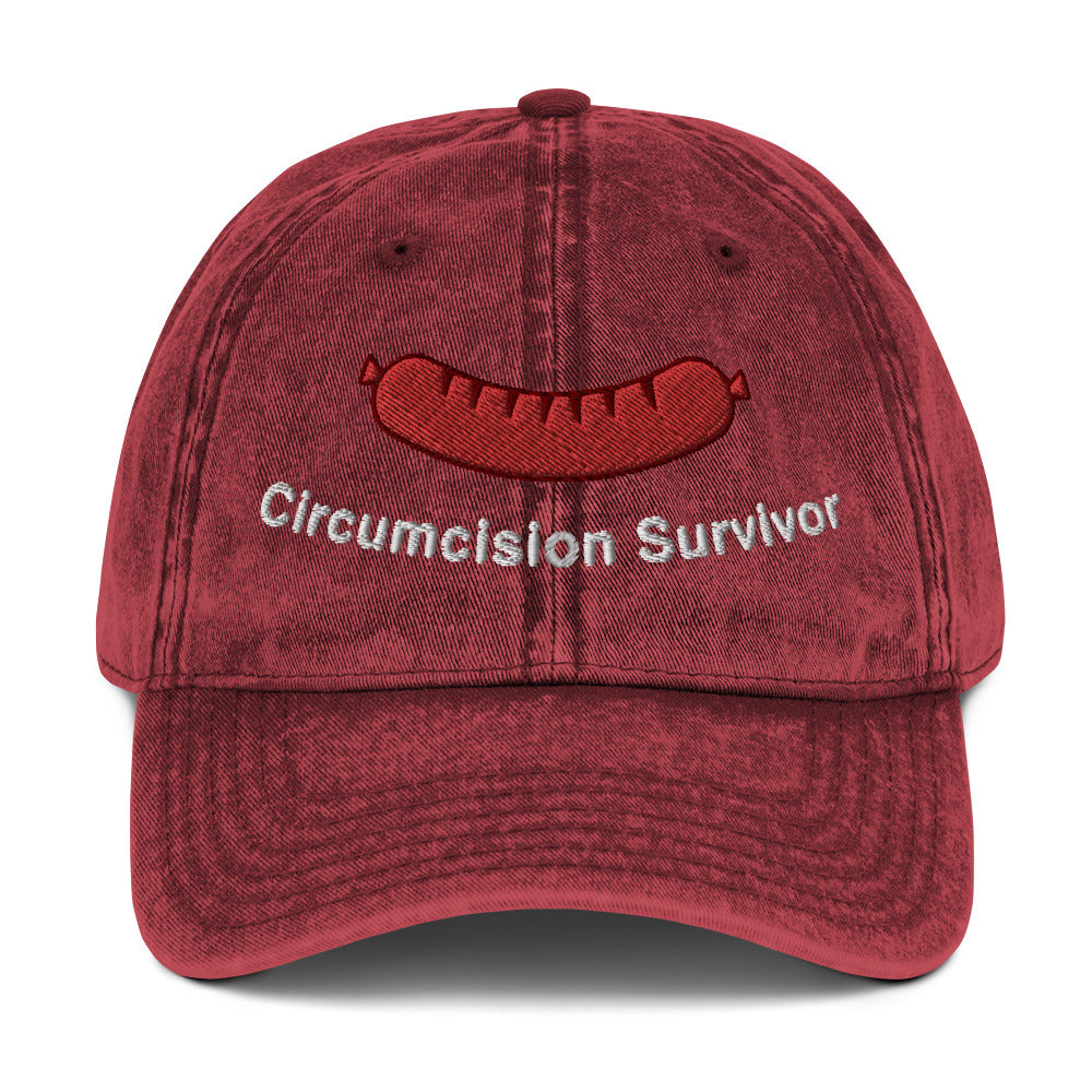 Circumcision Survivor Vintage Cotton Twill Cap