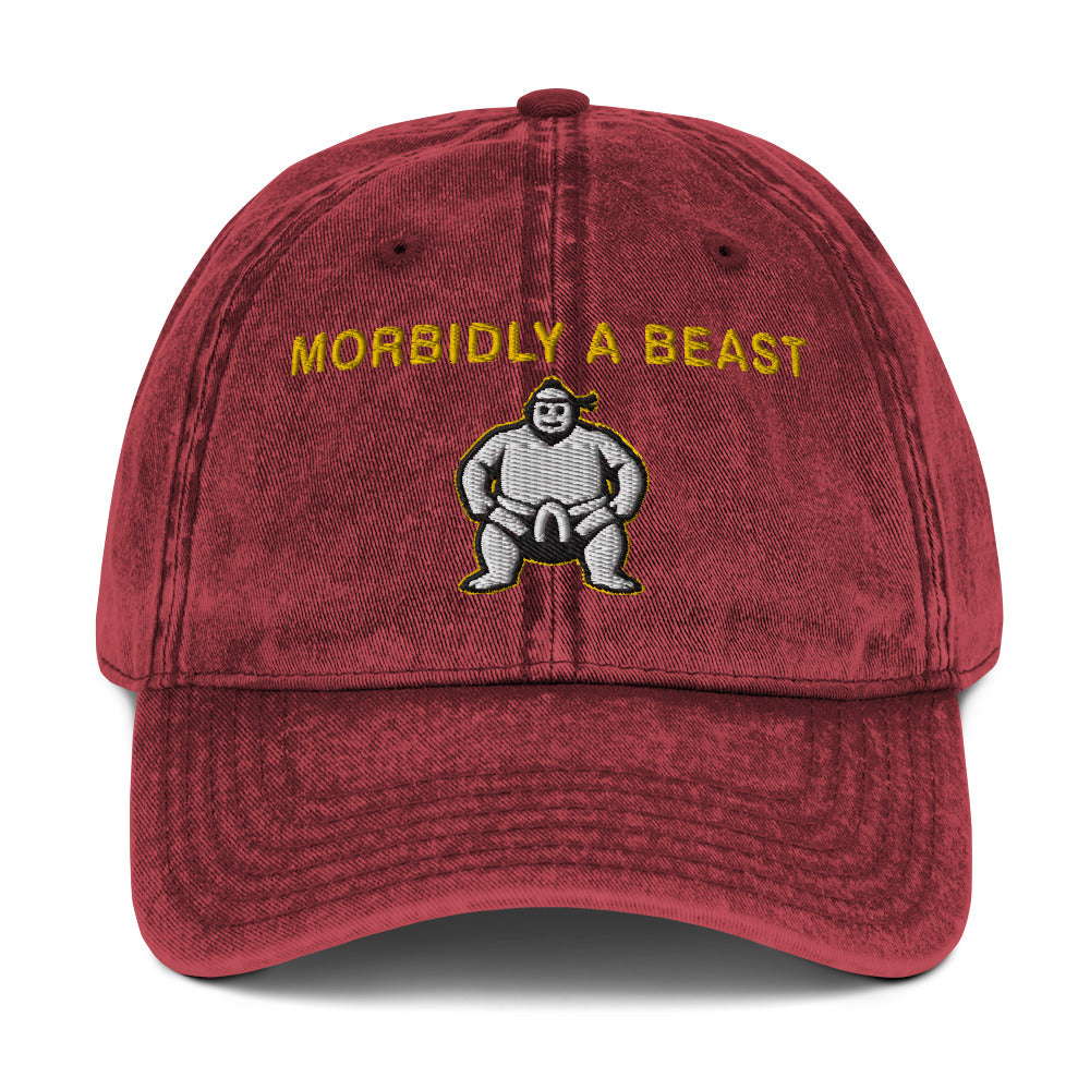 Morbidly a Beast Vintage Cotton Twill Cap