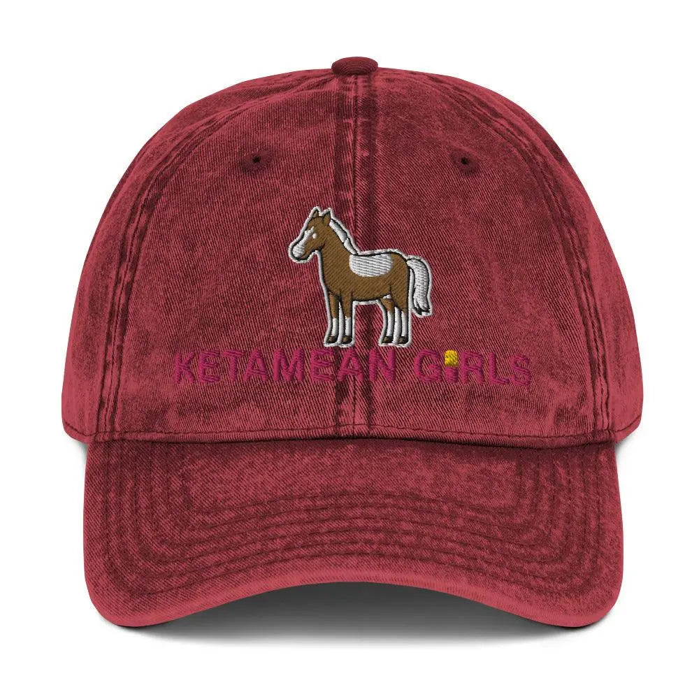 Ketamean Girls Vintage Cotton Twill Cap - Orbital Clothing