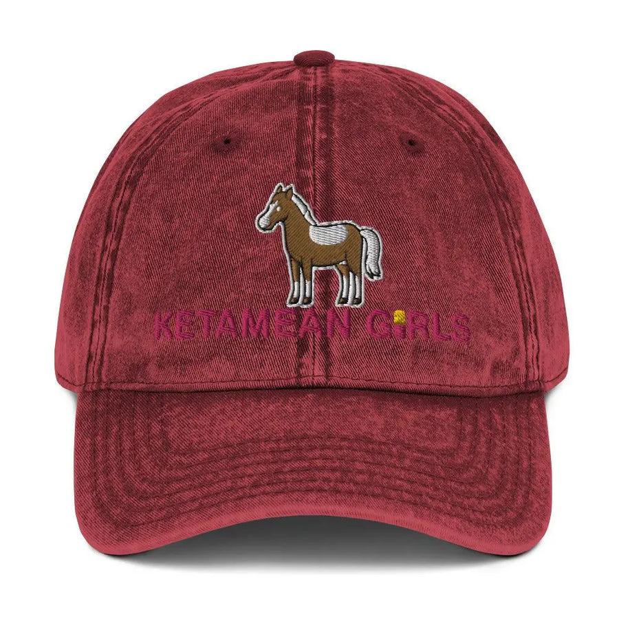 Ketamean Girls Vintage Cotton Twill Cap - Orbital Clothing