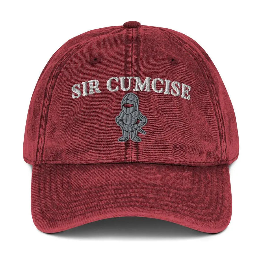 Sir Cumcise Vintage Cotton Twill Cap - Orbital Clothing