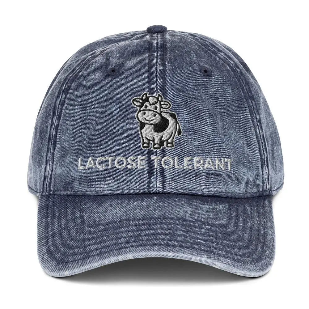 Lactose Tolerant Vintage Cotton Twill Cap - Orbital Clothing