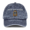 Jesus Has Rizzen Vintage Cotton Twill Cap