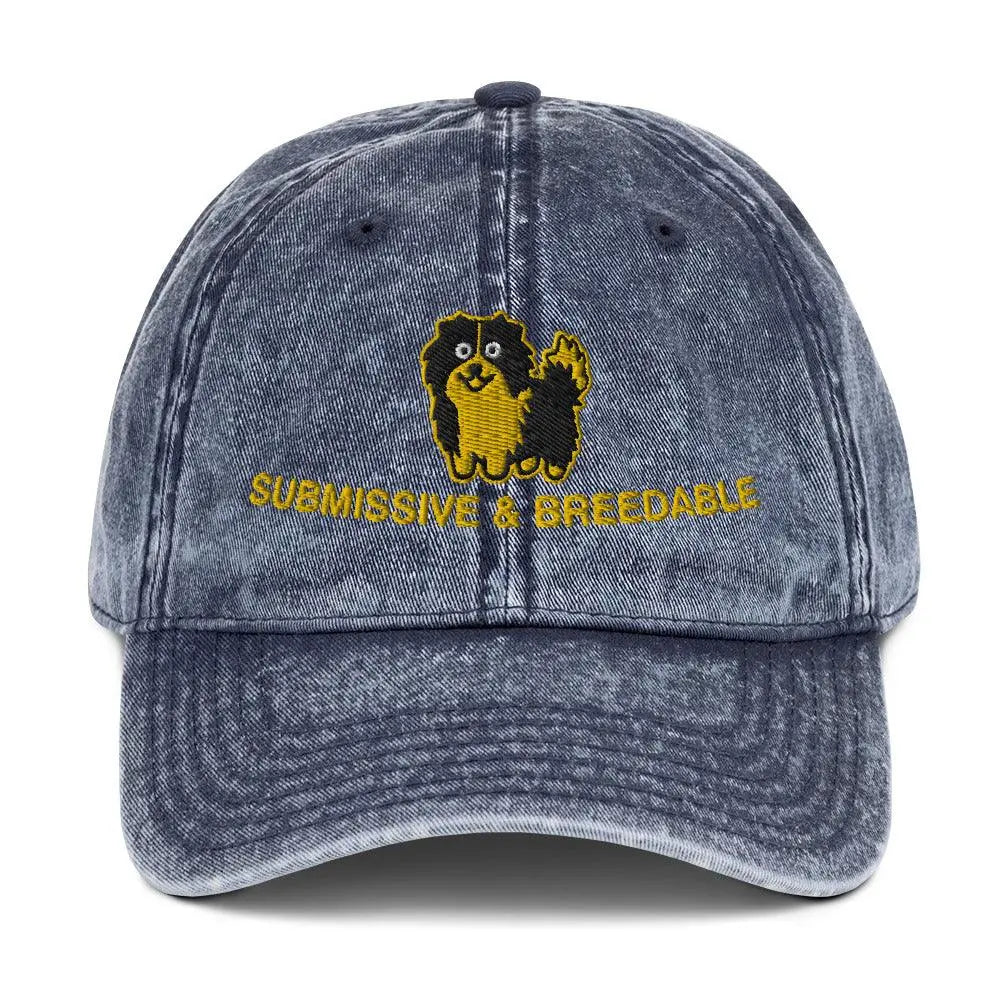Submissive & Breedable Vintage Cotton Twill Cap - Orbital Clothing
